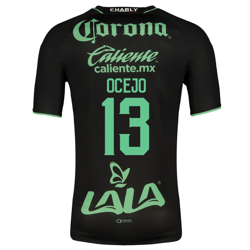 Kinder Fußball Jesús Ocejo #13 Schwarz Auswärtstrikot Trikot 2023/24 T-Shirt Luxemburg