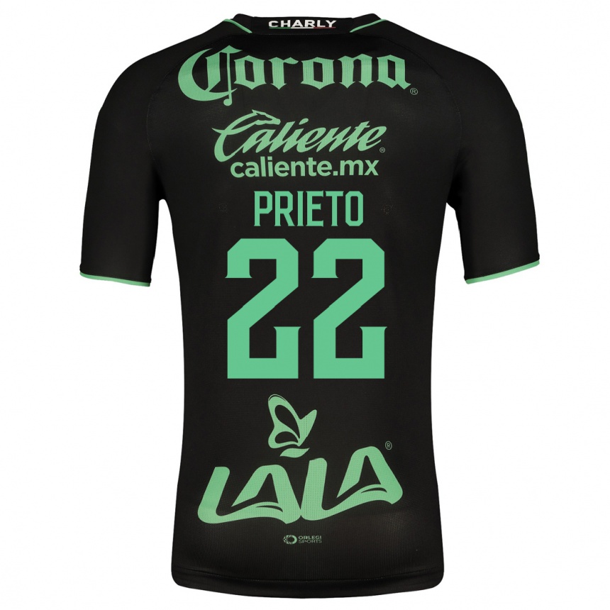 Kinder Fußball Ronaldo Prieto #22 Schwarz Auswärtstrikot Trikot 2023/24 T-Shirt Luxemburg