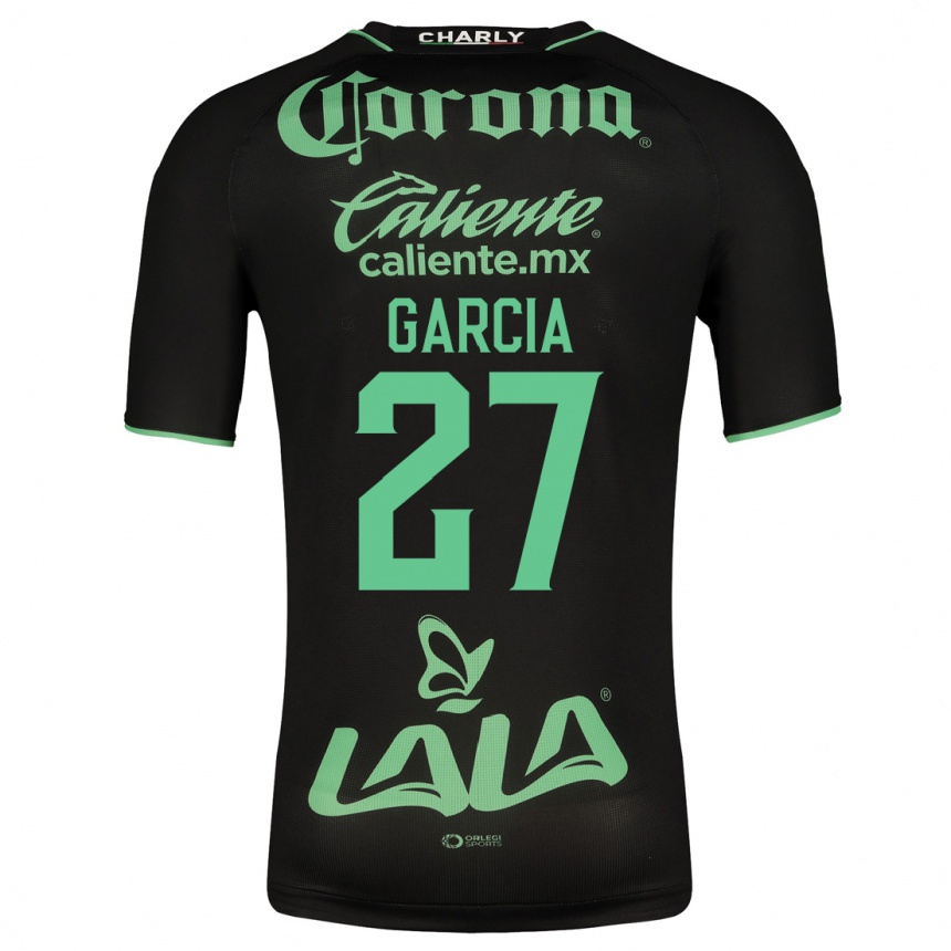 Kinder Fußball Joel García #27 Schwarz Auswärtstrikot Trikot 2023/24 T-Shirt Luxemburg