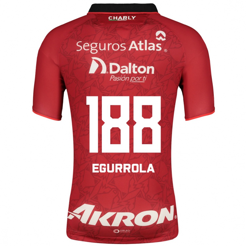 Kinder Fußball Luis Egurrola #188 Rot Auswärtstrikot Trikot 2023/24 T-Shirt Luxemburg