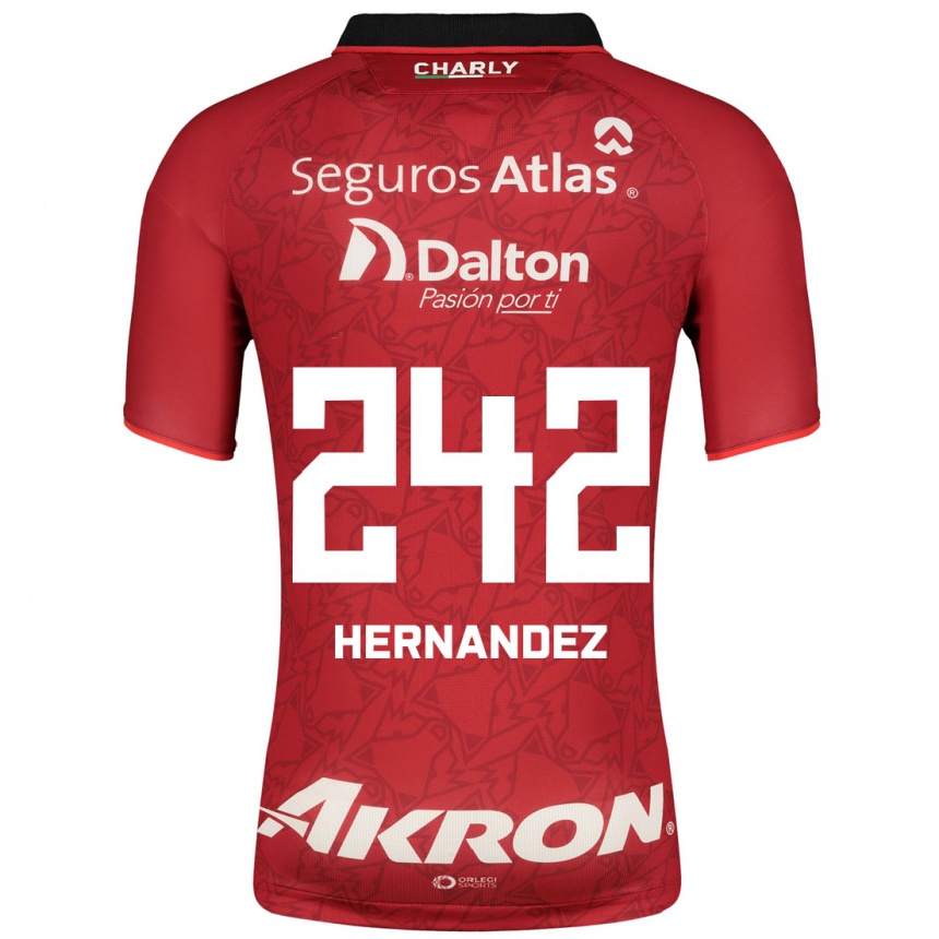 Kinder Fußball Miguel Hernández #242 Rot Auswärtstrikot Trikot 2023/24 T-Shirt Luxemburg