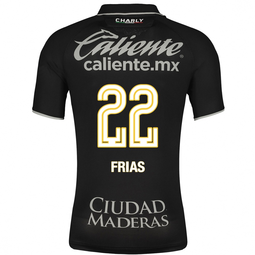 Kinder Fußball Adonis Frías #22 Schwarz Auswärtstrikot Trikot 2023/24 T-Shirt Luxemburg