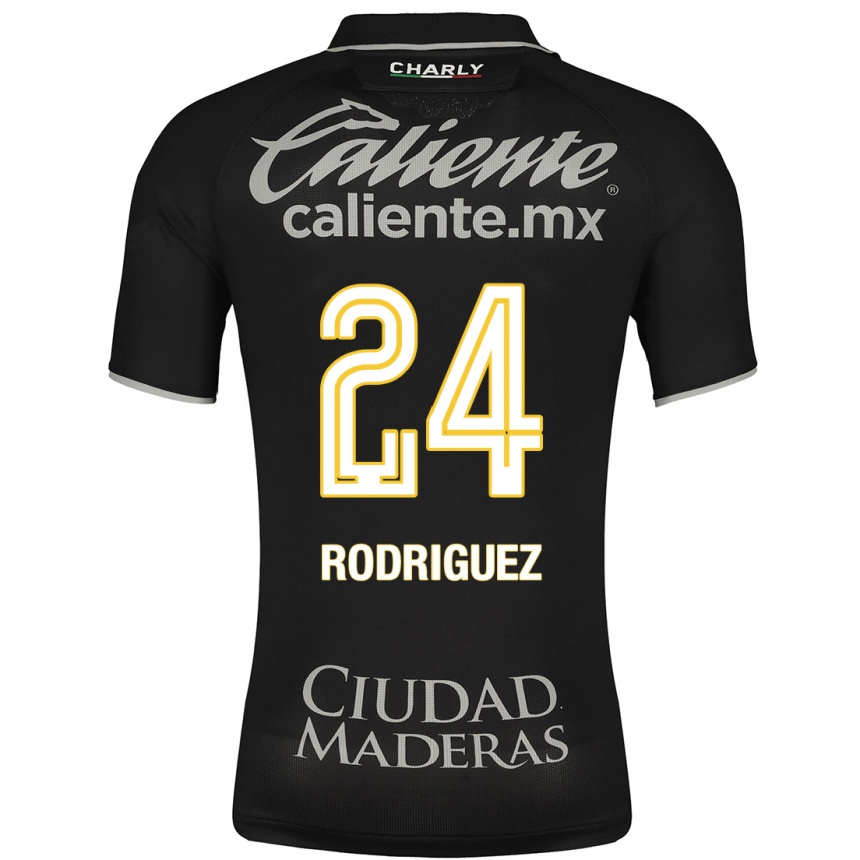 Kinder Fußball Osvaldo Rodríguez #24 Schwarz Auswärtstrikot Trikot 2023/24 T-Shirt Luxemburg