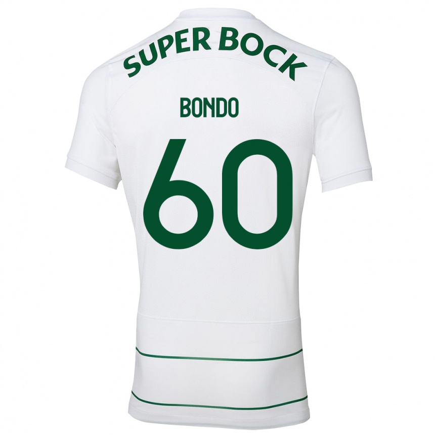 Kinder Fußball Pedro Bondo #60 Weiß Auswärtstrikot Trikot 2023/24 T-Shirt Luxemburg