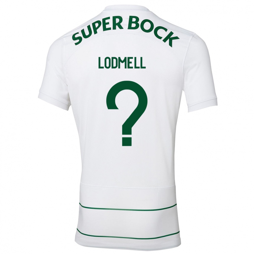 Kinder Fußball William Lodmell #0 Weiß Auswärtstrikot Trikot 2023/24 T-Shirt Luxemburg