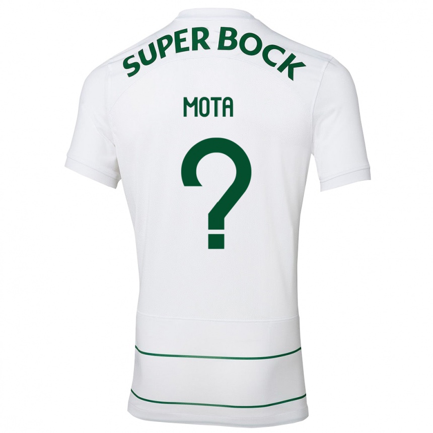 Kinder Fußball Rafael Mota #0 Weiß Auswärtstrikot Trikot 2023/24 T-Shirt Luxemburg