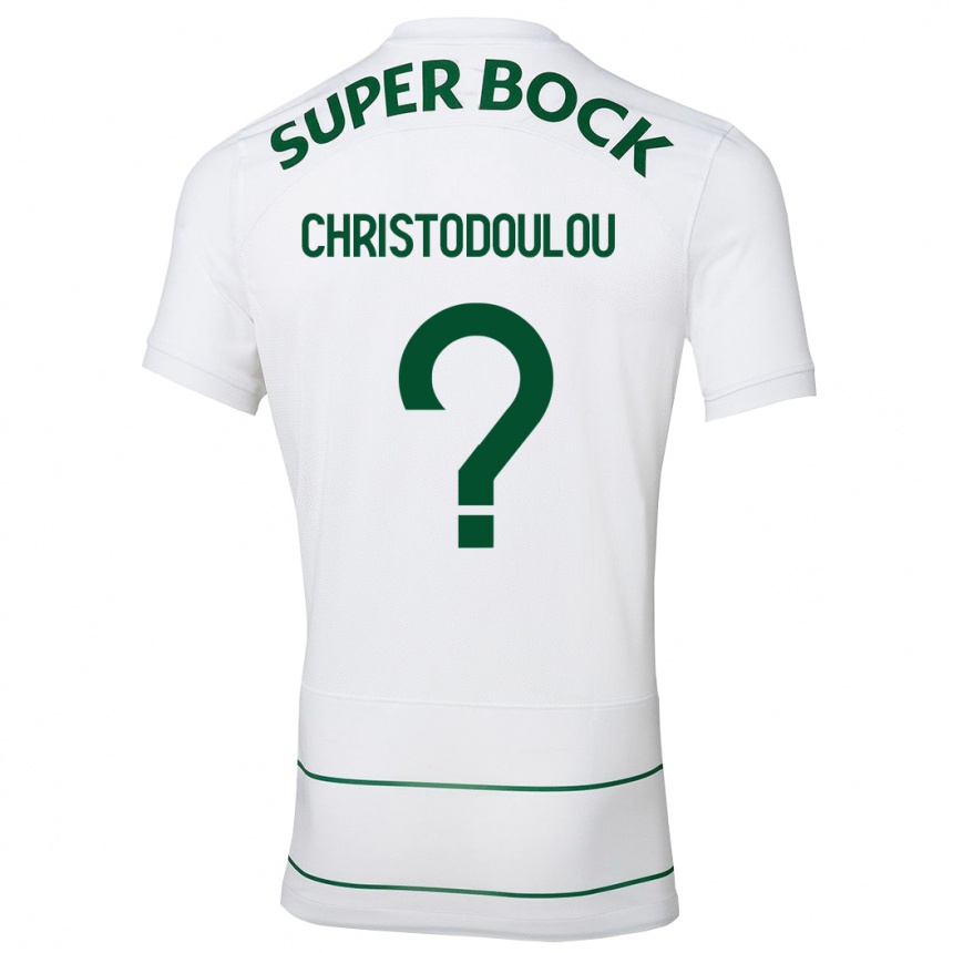 Kinder Fußball Argyris Christodoulou #0 Weiß Auswärtstrikot Trikot 2023/24 T-Shirt Luxemburg