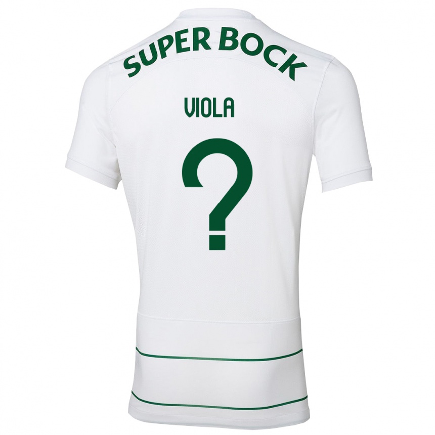 Kinder Fußball Rodrigo Viola #0 Weiß Auswärtstrikot Trikot 2023/24 T-Shirt Luxemburg