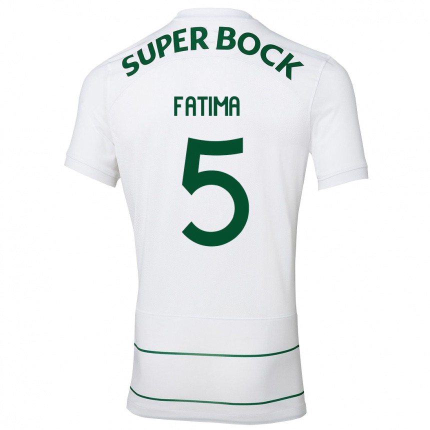 Kinder Fußball Francisca Fatima Aquino Dutra #5 Weiß Auswärtstrikot Trikot 2023/24 T-Shirt Luxemburg