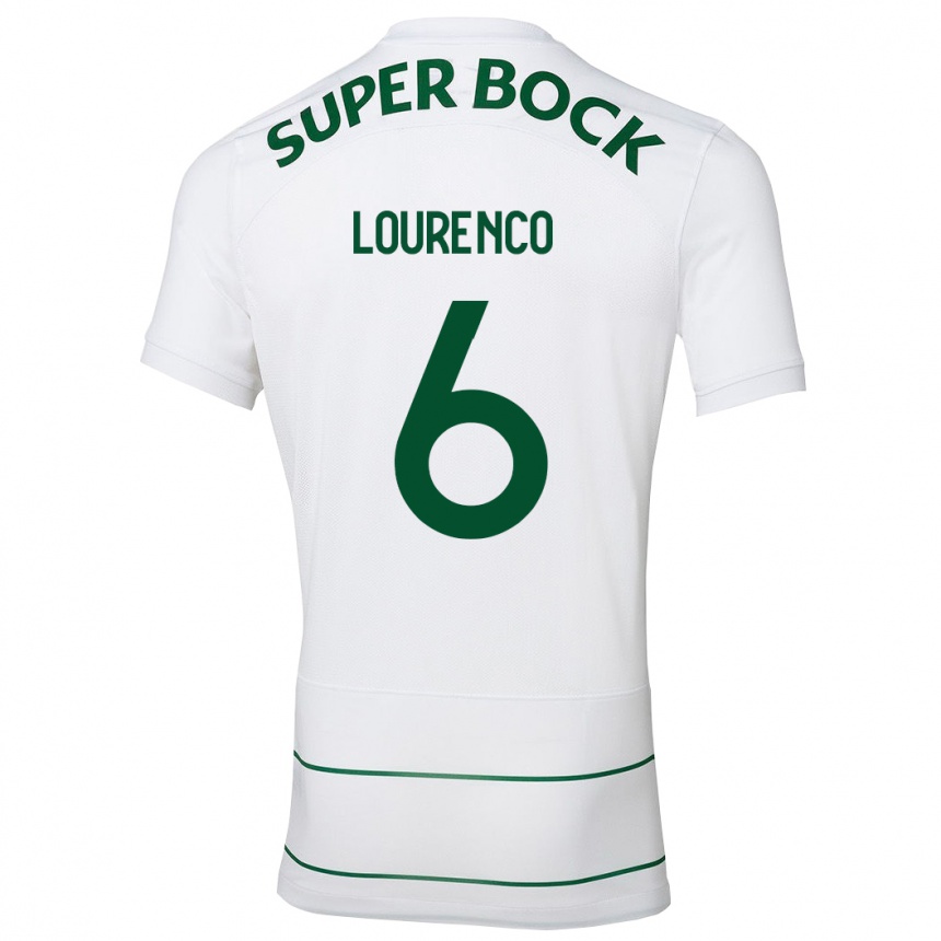 Kinder Fußball Bruna Lourenço Urbano Costa #6 Weiß Auswärtstrikot Trikot 2023/24 T-Shirt Luxemburg