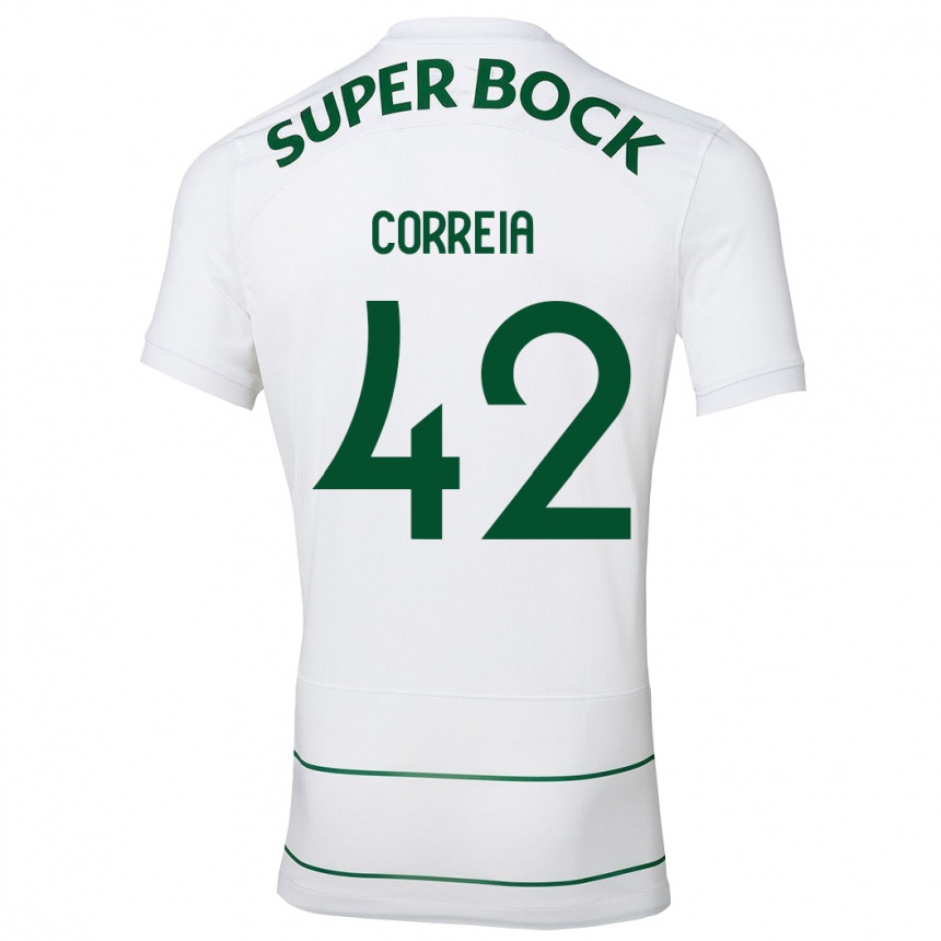 Kinder Fußball Leonete Maísa Nozerand Correia #42 Weiß Auswärtstrikot Trikot 2023/24 T-Shirt Luxemburg