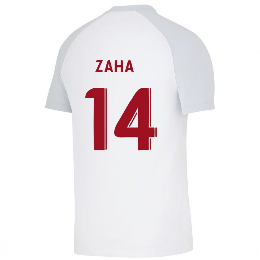 Kinder Fußball Wilfried Zaha #14 Weiß Auswärtstrikot Trikot 2023/24 T-Shirt Luxemburg