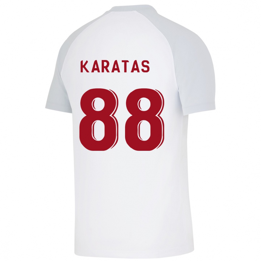 Kinder Fußball Kazımcan Karataş #88 Weiß Auswärtstrikot Trikot 2023/24 T-Shirt Luxemburg