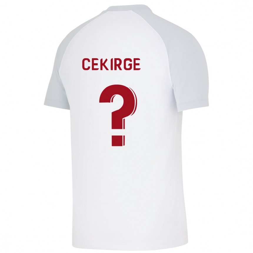 Kinder Fußball Yasin Cekirge #0 Weiß Auswärtstrikot Trikot 2023/24 T-Shirt Luxemburg