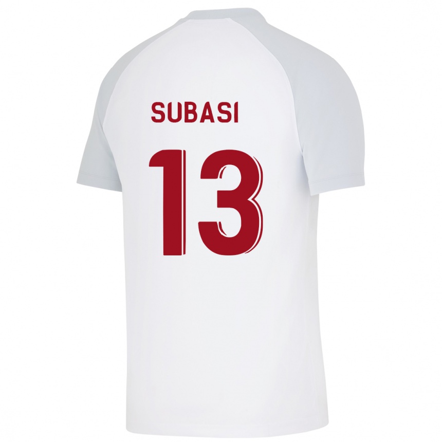 Kinder Fußball Kadir Subasi #13 Weiß Auswärtstrikot Trikot 2023/24 T-Shirt Luxemburg