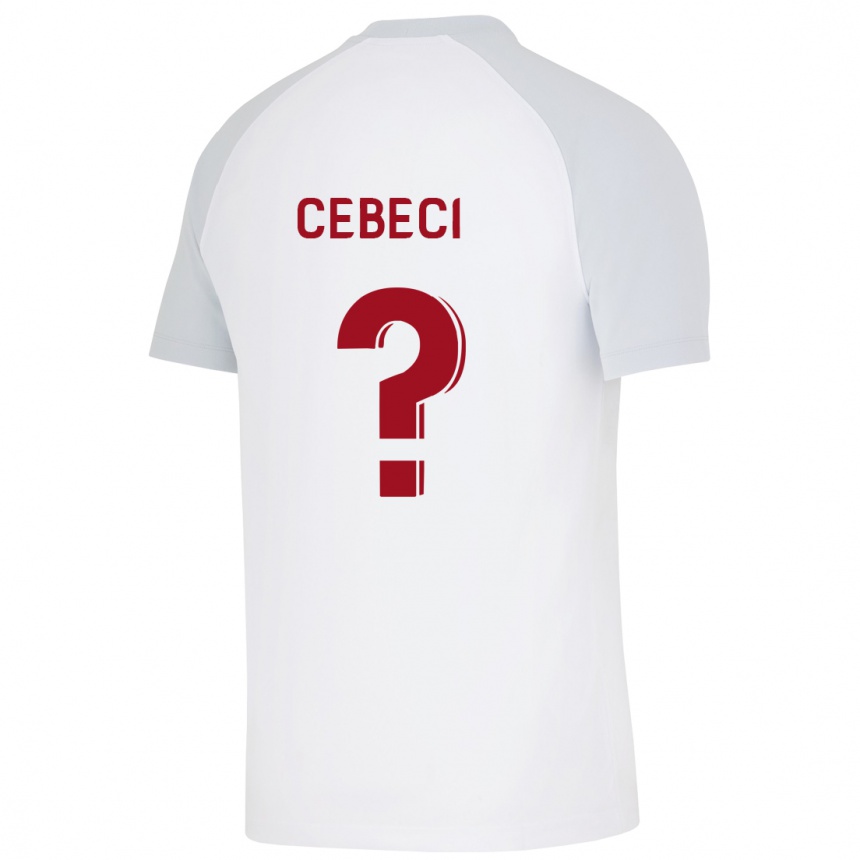 Kinder Fußball Taha Recep Cebeci #0 Weiß Auswärtstrikot Trikot 2023/24 T-Shirt Luxemburg