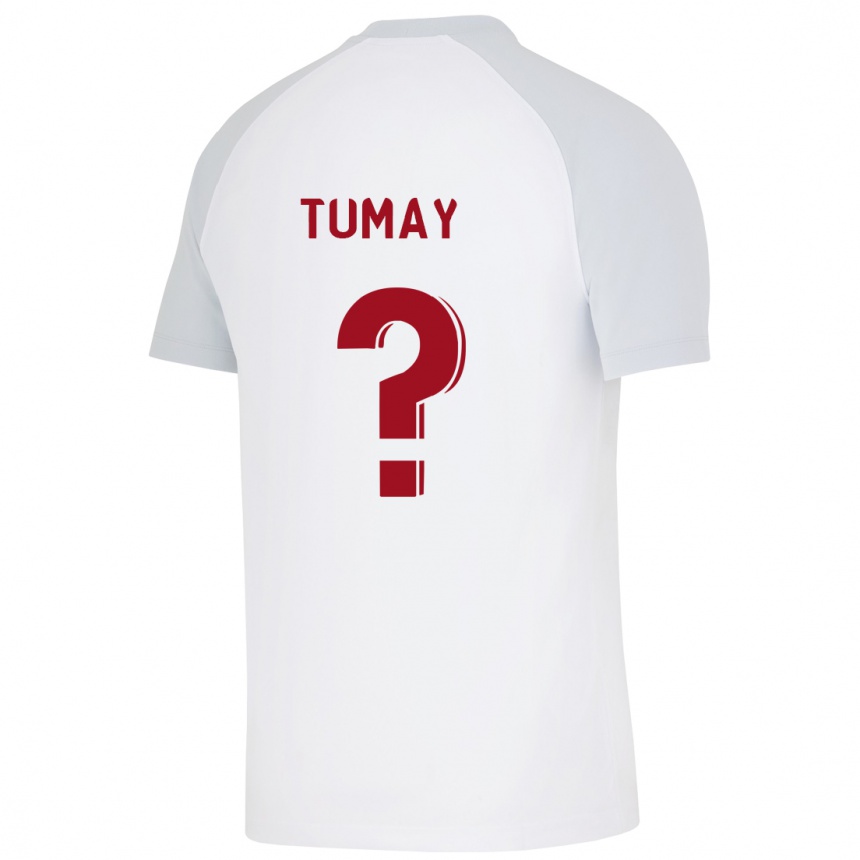 Kinder Fußball Mustafa Kürsat Tümay #0 Weiß Auswärtstrikot Trikot 2023/24 T-Shirt Luxemburg