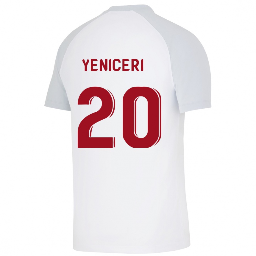 Kinder Fußball Berna Yeniçeri #20 Weiß Auswärtstrikot Trikot 2023/24 T-Shirt Luxemburg