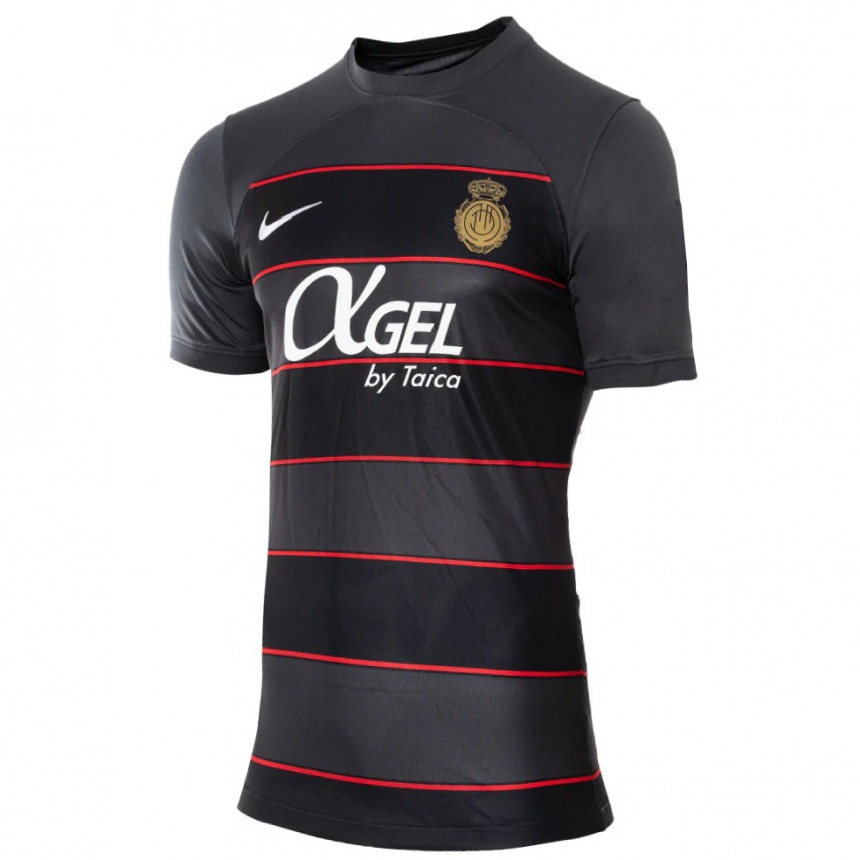 Kinder Fußball José Copete #6 Schwarz Auswärtstrikot Trikot 2023/24 T-Shirt Luxemburg