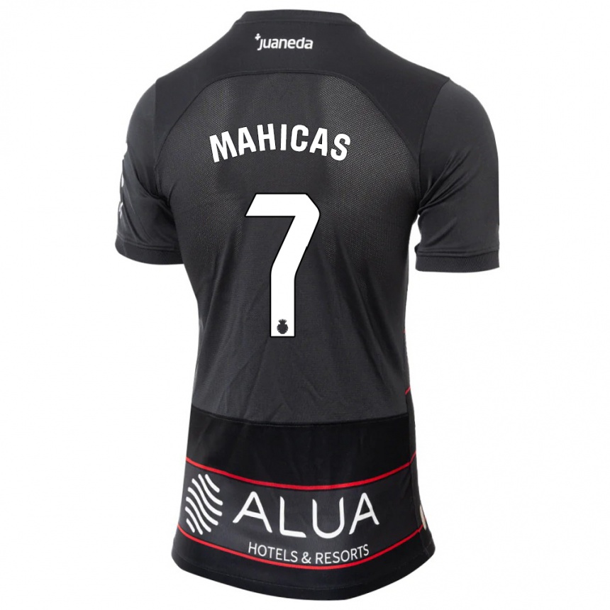 Kinder Fußball Julián Mahicas #7 Schwarz Auswärtstrikot Trikot 2023/24 T-Shirt Luxemburg