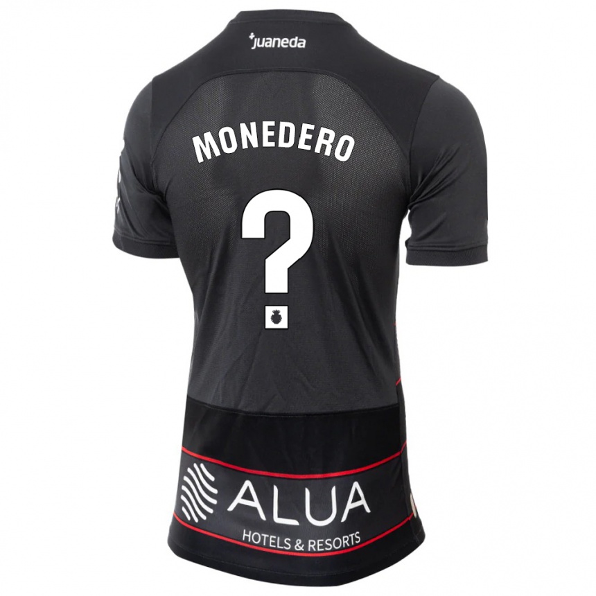 Kinder Fußball Marc Monedero #0 Schwarz Auswärtstrikot Trikot 2023/24 T-Shirt Luxemburg