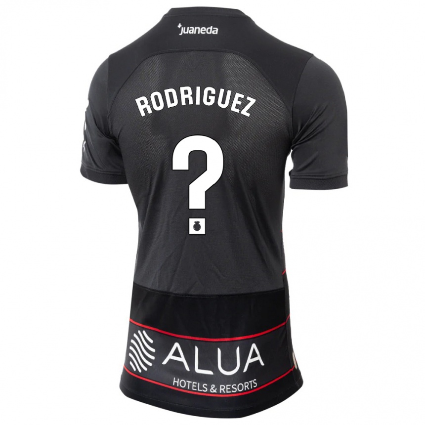 Kinder Fußball Gabriel Rodríguez #0 Schwarz Auswärtstrikot Trikot 2023/24 T-Shirt Luxemburg