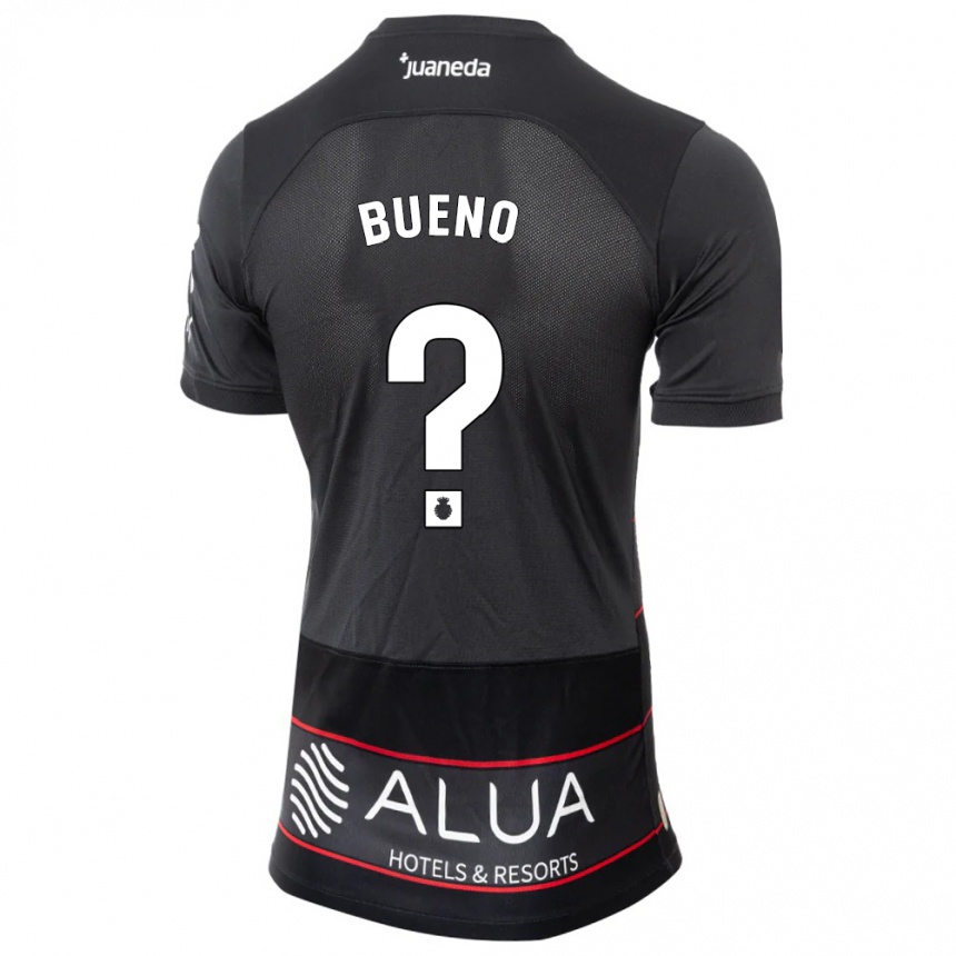 Kinder Fußball Antonio Bueno #0 Schwarz Auswärtstrikot Trikot 2023/24 T-Shirt Luxemburg