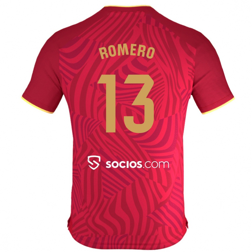 Kinder Fußball Rafael Romero #13 Rot Auswärtstrikot Trikot 2023/24 T-Shirt Luxemburg