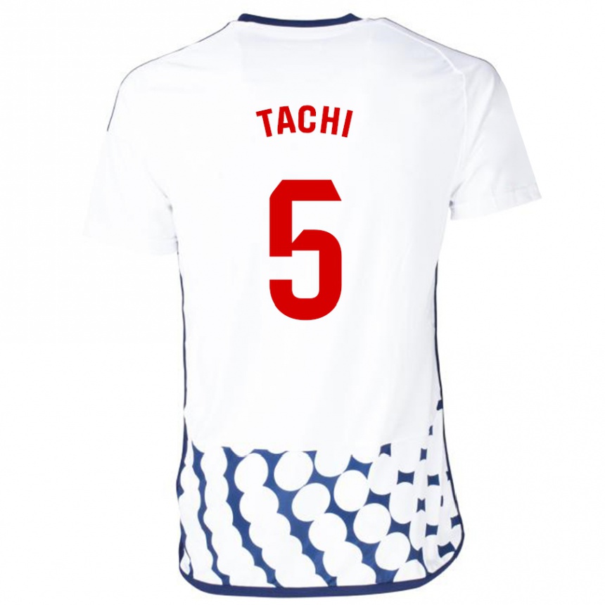 Kinder Fußball Tachi #5 Weiß Auswärtstrikot Trikot 2023/24 T-Shirt Luxemburg