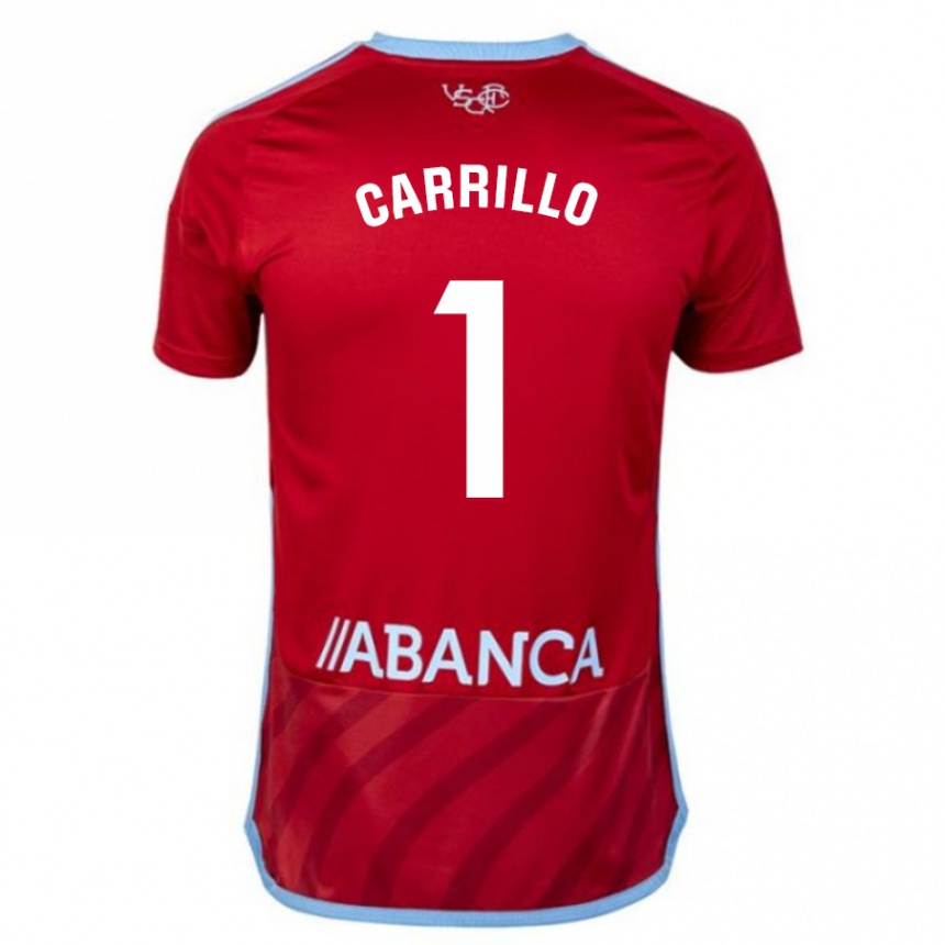 Kinder Fußball Coke Carrillo #1 Rot Auswärtstrikot Trikot 2023/24 T-Shirt Luxemburg