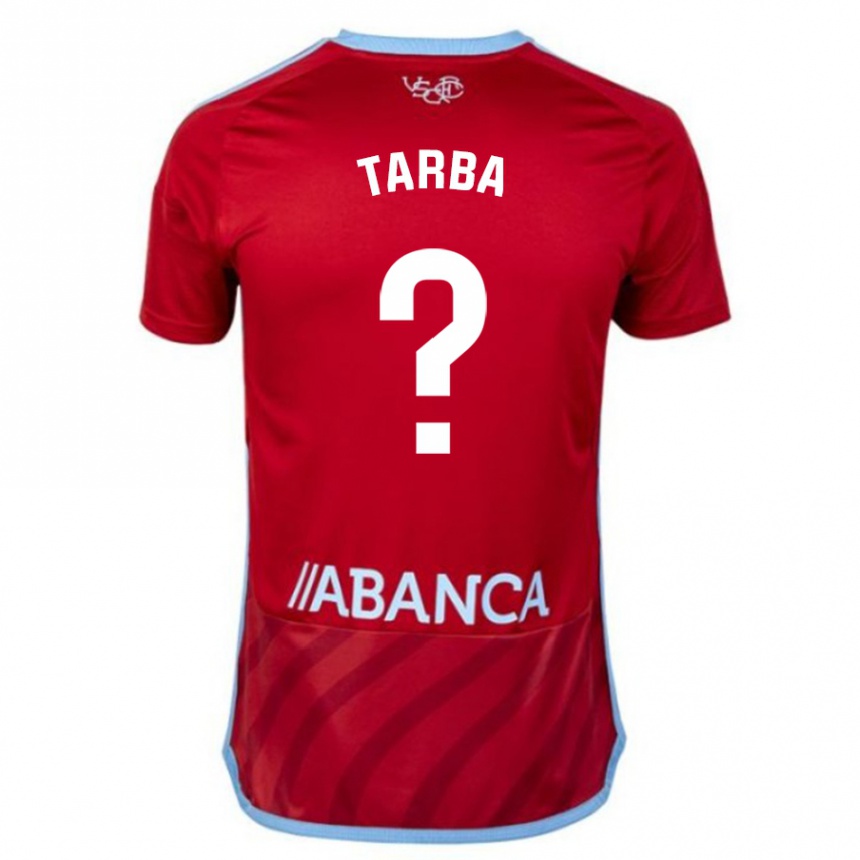 Kinder Fußball Ianis Tarba #0 Rot Auswärtstrikot Trikot 2023/24 T-Shirt Luxemburg