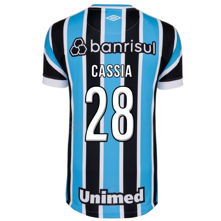 Herren Fußball Cássia #28 Blau Heimtrikot Trikot 2023/24 T-Shirt Luxemburg