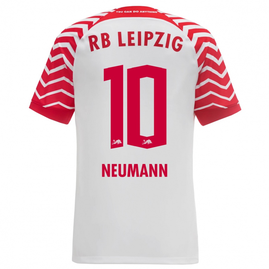 Herren Fußball Cenny Neumann #10 Weiß Heimtrikot Trikot 2023/24 T-Shirt Luxemburg