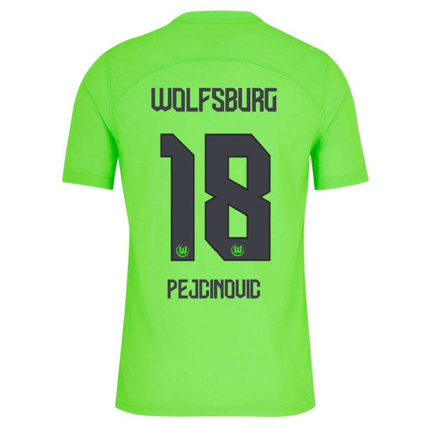 Herren Fußball Dzenan Pejcinovic #18 Grün Heimtrikot Trikot 2023/24 T-Shirt Luxemburg