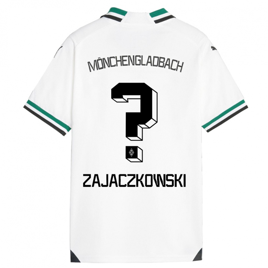 Herren Fußball Vincent Zajaczkowski #0 Weiß Grün Heimtrikot Trikot 2023/24 T-Shirt Luxemburg