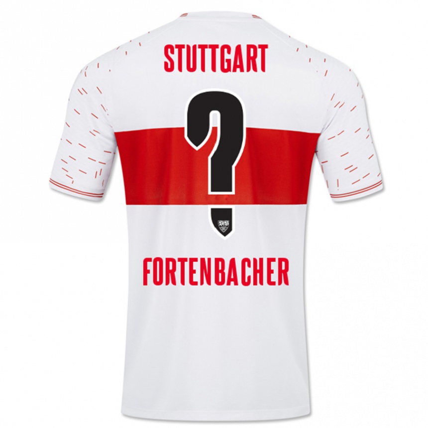 Herren Fußball Jannik Fortenbacher #0 Weiß Heimtrikot Trikot 2023/24 T-Shirt Luxemburg