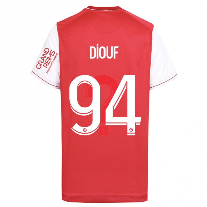 Herren Fußball Yehvann Diouf #94 Rot Heimtrikot Trikot 2023/24 T-Shirt Luxemburg