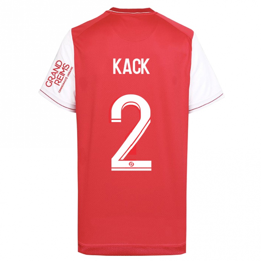 Herren Fußball Mathilde Kack #2 Rot Heimtrikot Trikot 2023/24 T-Shirt Luxemburg