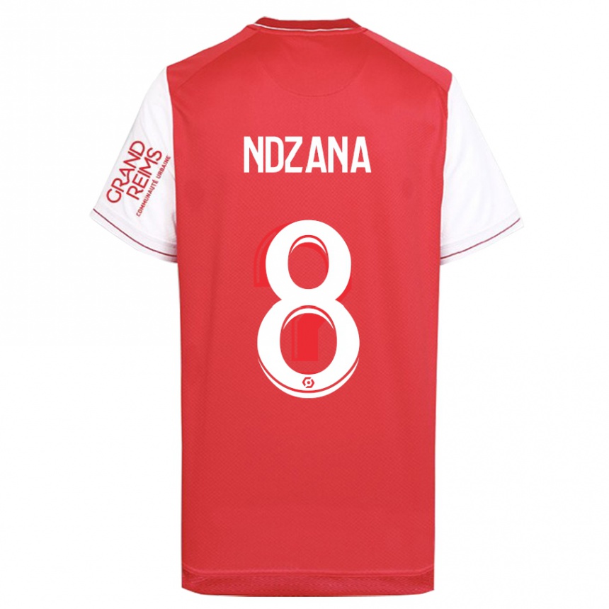Herren Fußball Colette Ndzana Fegue #8 Rot Heimtrikot Trikot 2023/24 T-Shirt Luxemburg