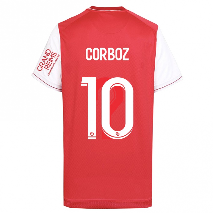 Herren Fußball Rachel Corboz #10 Rot Heimtrikot Trikot 2023/24 T-Shirt Luxemburg