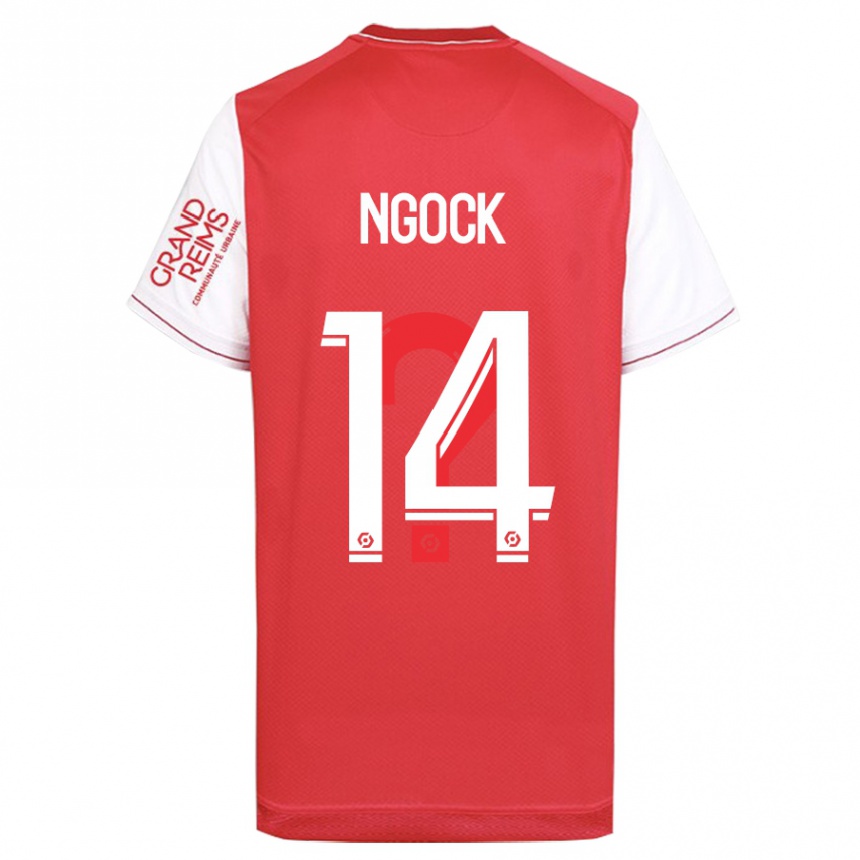 Herren Fußball Monique Ngock #14 Rot Heimtrikot Trikot 2023/24 T-Shirt Luxemburg