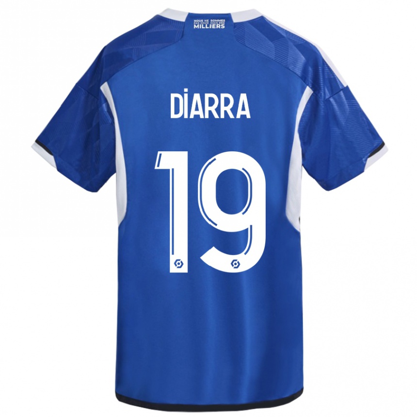 Herren Fußball Habib Diarra #19 Blau Heimtrikot Trikot 2023/24 T-Shirt Luxemburg