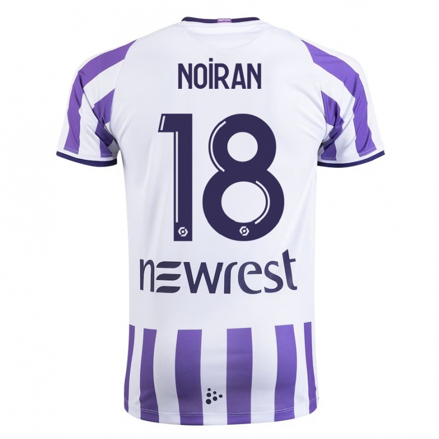 Herren Fußball Clara Noiran #18 Weiß Heimtrikot Trikot 2023/24 T-Shirt Luxemburg