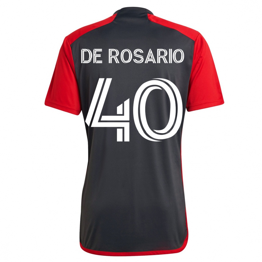 Herren Fußball Adisa De Rosario #40 Grau Heimtrikot Trikot 2023/24 T-Shirt Luxemburg