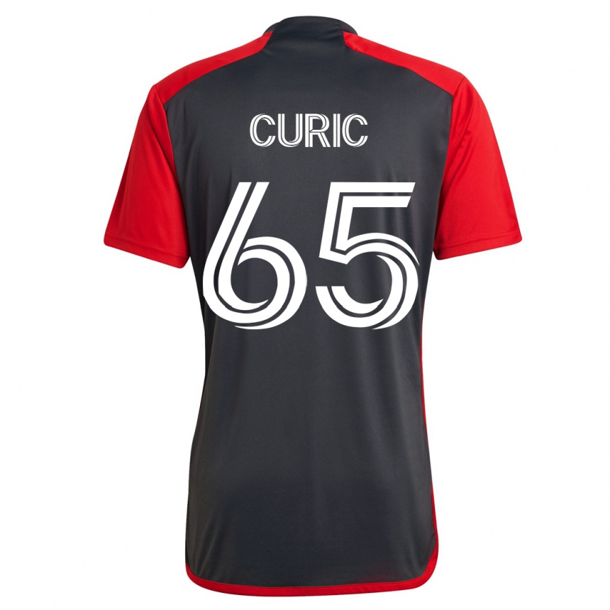 Herren Fußball Antony Curic #65 Grau Heimtrikot Trikot 2023/24 T-Shirt Luxemburg
