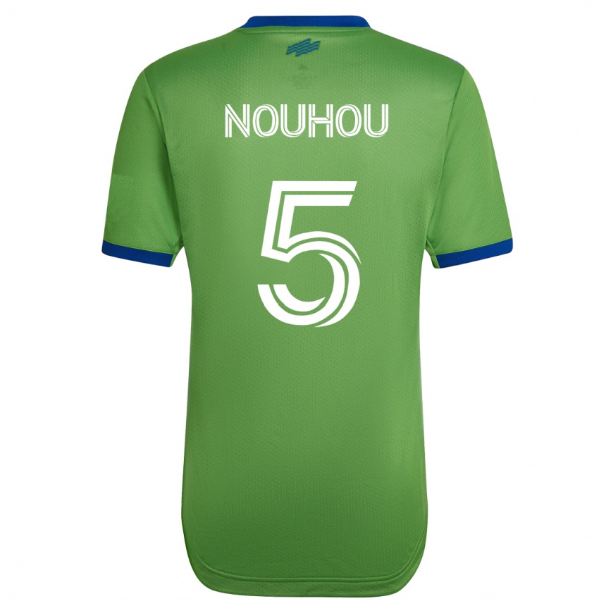 Herren Fußball Nouhou #5 Grün Heimtrikot Trikot 2023/24 T-Shirt Luxemburg