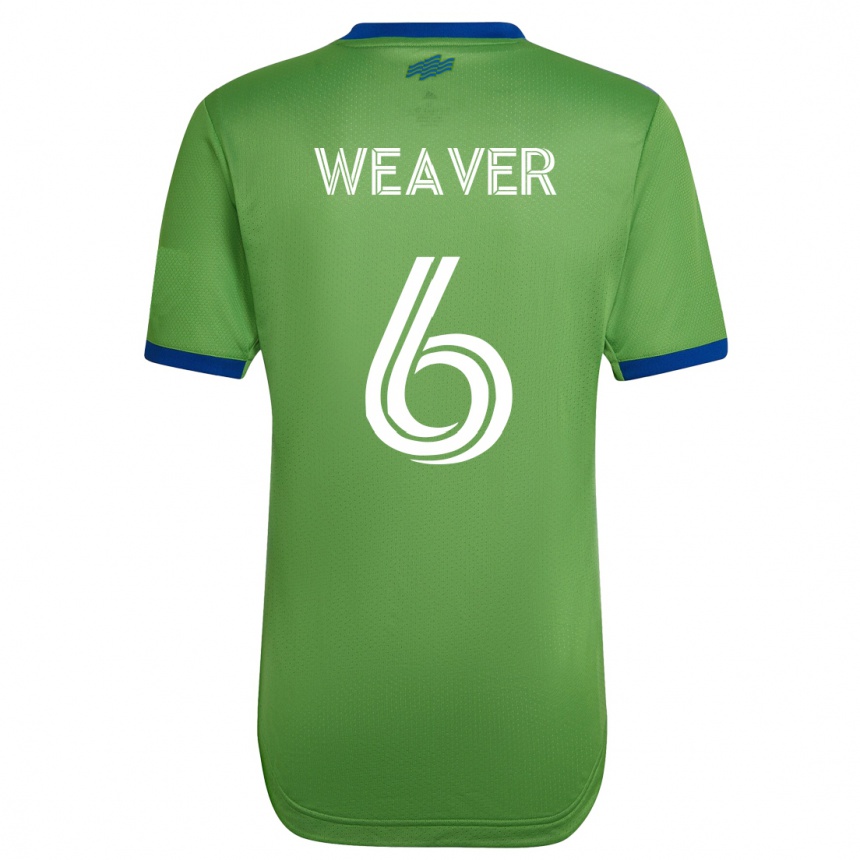 Herren Fußball Morgan Weaver #6 Grün Heimtrikot Trikot 2023/24 T-Shirt Luxemburg