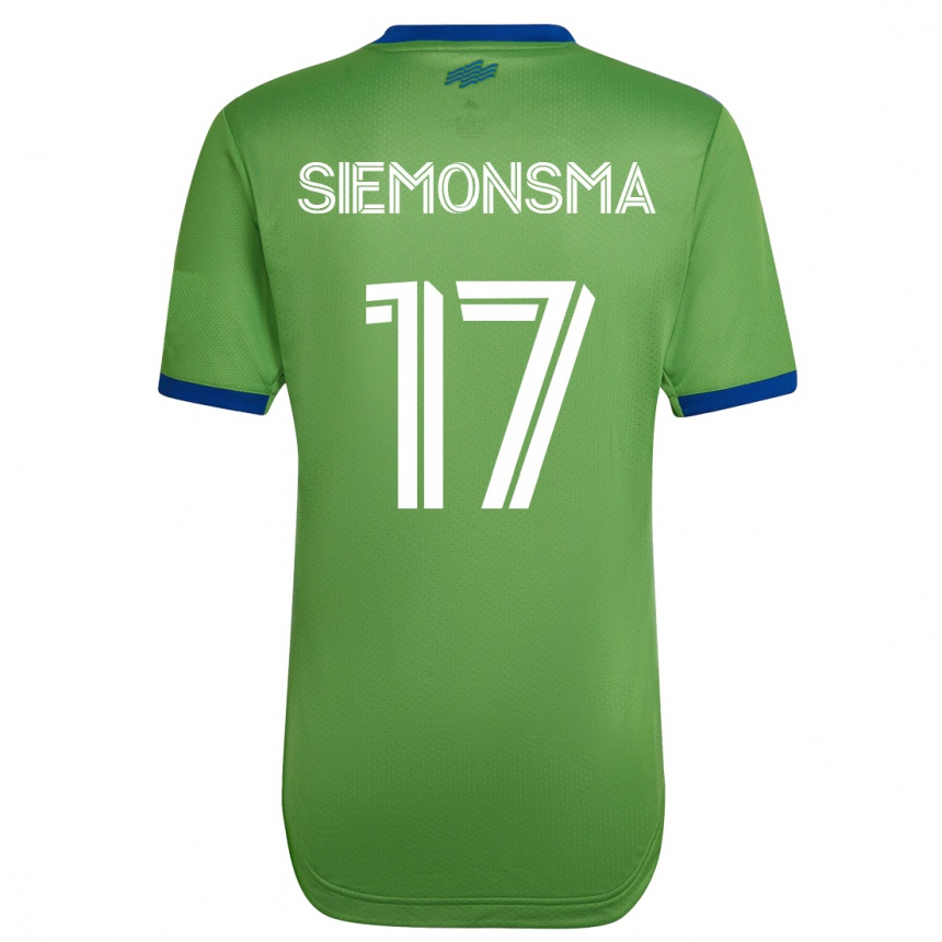 Herren Fußball Sianna Siemonsma #17 Grün Heimtrikot Trikot 2023/24 T-Shirt Luxemburg