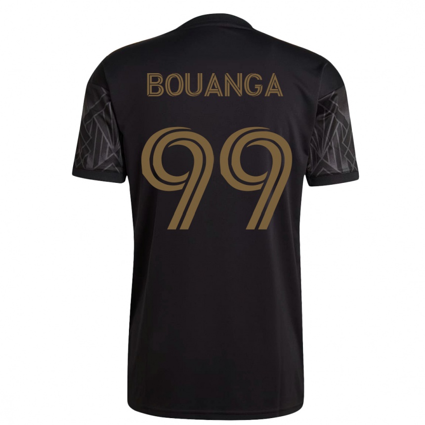 Herren Fußball Denis Bouanga #99 Schwarz Heimtrikot Trikot 2023/24 T-Shirt Luxemburg