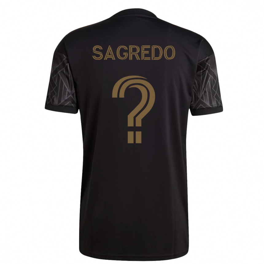 Herren Fußball Giancarlo Sagredo #0 Schwarz Heimtrikot Trikot 2023/24 T-Shirt Luxemburg